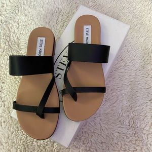 Steve Madden Black Sandals